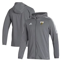 Men's adidas  Gray FIU Panthers Tiro 21 Full-Zip Windbreaker Jacket