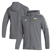 Men's adidas  Gray FIU Panthers Tiro 21 Full-Zip Windbreaker Jacket