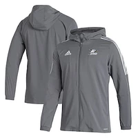 Men's adidas  Gray Georgia Southern Eagles Tiro 21 Full-Zip Windbreaker Jacket