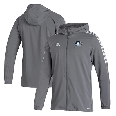 Men's adidas  Gray Georgia Southern Eagles Tiro 21 Full-Zip Windbreaker Jacket