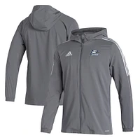 Men's adidas  Gray Georgia Southern Eagles Tiro 21 Full-Zip Windbreaker Jacket