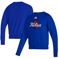 Men's adidas  Royal Tulsa Golden Hurricane Premium Retro Pullover Sweatshirt