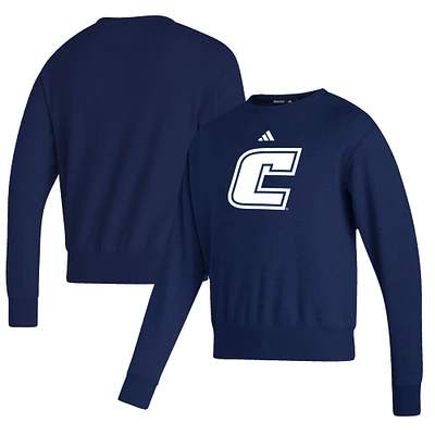 Men's adidas  Navy Tennessee Chattanooga Mocs Premium Retro Pullover Sweatshirt