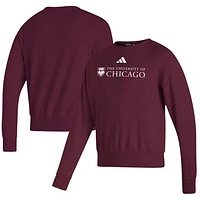 Men's adidas  Maroon UChicago Maroons Premium Retro Pullover Sweatshirt