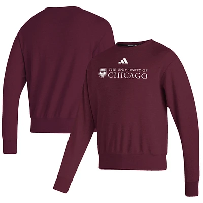 Men's adidas  Maroon UChicago Maroons Premium Retro Pullover Sweatshirt