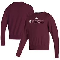 Men's adidas  Maroon UChicago Maroons Premium Retro Pullover Sweatshirt