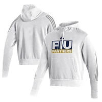 Men's adidas  White FIU Panthers Fashion Pullover Hoodie