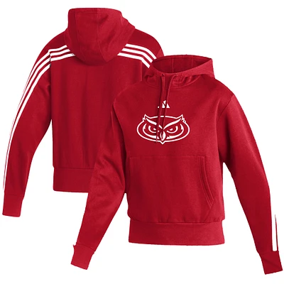 Women's adidas  Red Florida Atlantic Owls Fashion Pullover Hoodie