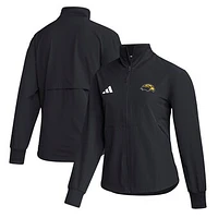 Women's adidas  Black Southern Miss Golden Eagles Travel Full-Zip Woven Jacket
