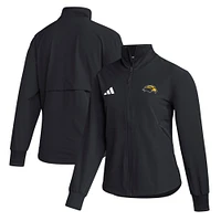 Women's adidas  Black Southern Miss Golden Eagles Travel Full-Zip Woven Jacket