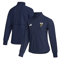 Women's adidas  Navy FIU Panthers Travel Full-Zip Woven Jacket