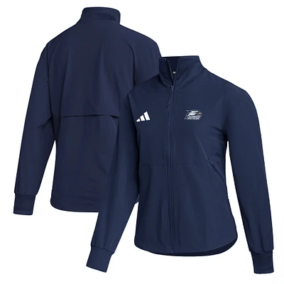 Women's adidas  Navy Georgia Southern Eagles Travel Full-Zip Woven Jacket