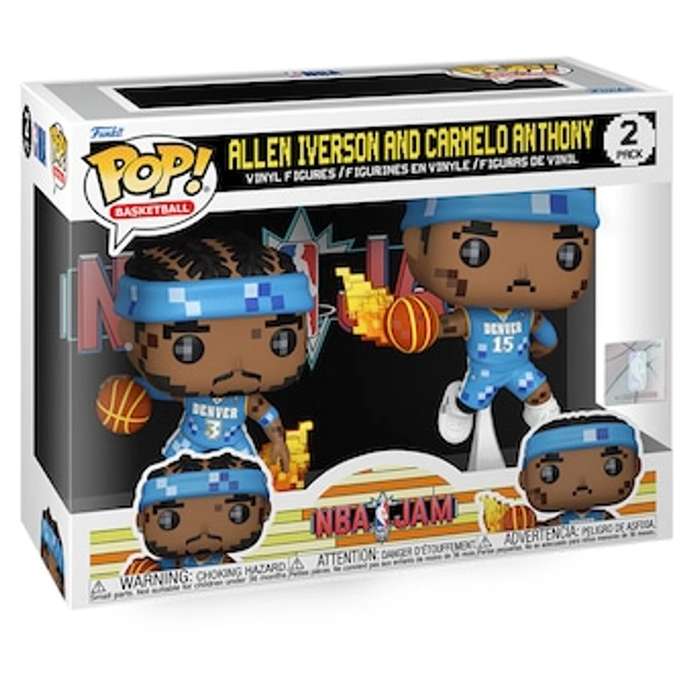 Allen Iverson and Carmelo Anthony Denver Nuggets NBA Jam Funko Pop! Vinyl Figure Two-Pack