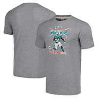 Men's Homage Tyreek Hill Heathered Gray Miami Dolphins NFL Blitz Player Tri-Blend T-Shirt