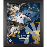 Gerrit Cole New York Yankees Framed 2023 American League Cy Young Award 20" x 24" Collage with Pieces of Game-Used Dirt, Baseball, and Base - Limited Edition of 500