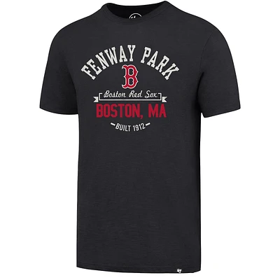 Men's '47 Gray Boston Red Sox Fenway Park Outfield Scrum T-Shirt