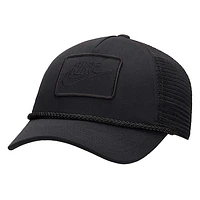 Unisex Nike Black Rise Trucker Performance Adjustable Hat