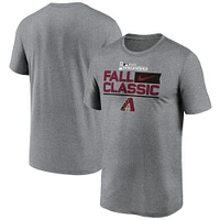 Men's Nike  Heather Charcoal Arizona Diamondbacks 2023 World Series Fall Classic T-Shirt