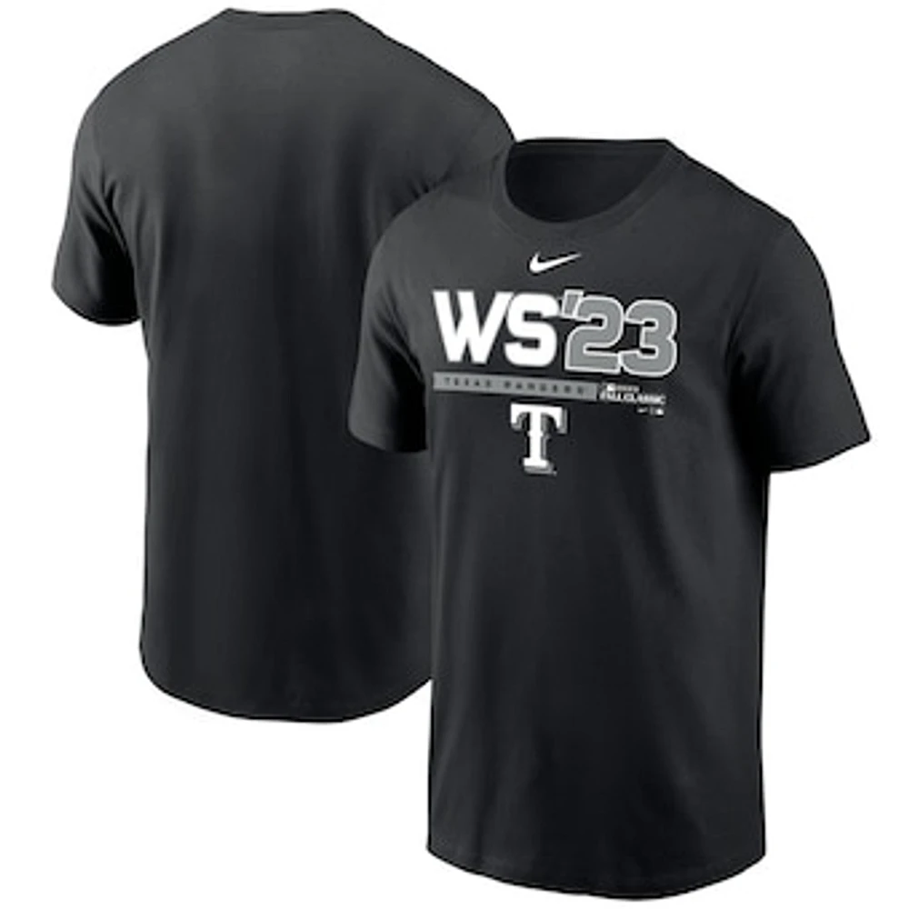 Men's Nike  Black Texas Rangers 2023 World Series T-Shirt