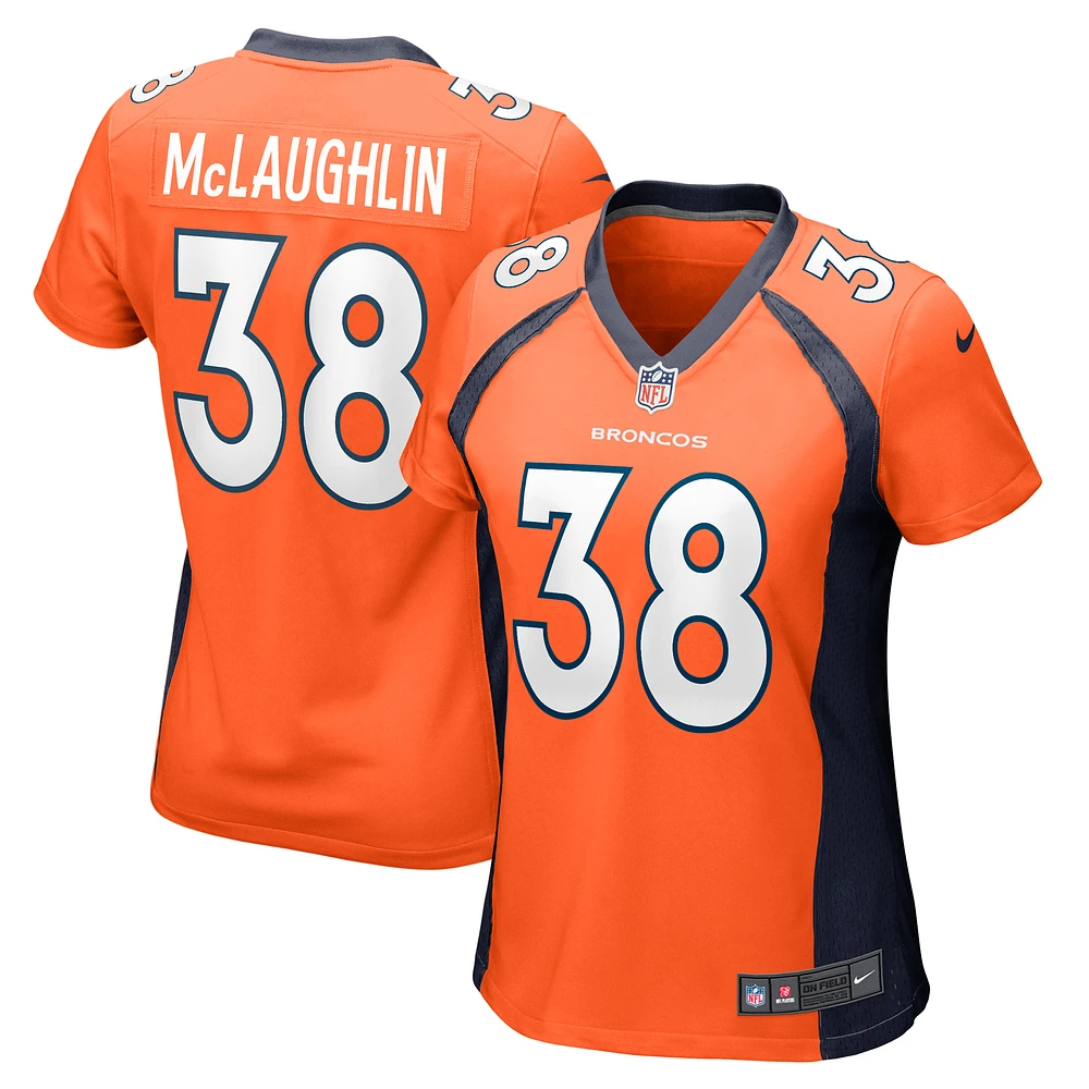 Women's Nike Jaleel McLaughlin Orange Denver Broncos Game Jersey