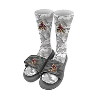 Youth ISlide Gray Arizona Coyotes Camo Sock & Slide Bundle