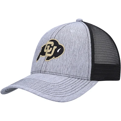 Men's Ahead Charcoal/ Colorado Buffaloes Brant Trucker Adjustable Hat