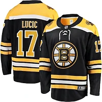 Men's Fanatics Milan Lucic Black Boston Bruins Home Breakaway Jersey