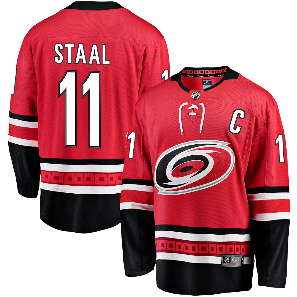 Men's Fanatics Jordan Staal Red Carolina Hurricanes Alternate Breakaway Jersey