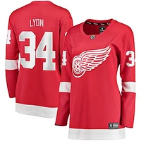 Women's Fanatics Alex Lyon Red Detroit Wings Home Breakaway Player Jersey