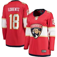 Women's Fanatics Steven Lorentz Red Florida Panthers Home Breakaway Player Jersey