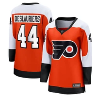 Women's Fanatics Nicolas Deslauriers Orange Philadelphia Flyers Home Breakaway Player Jersey