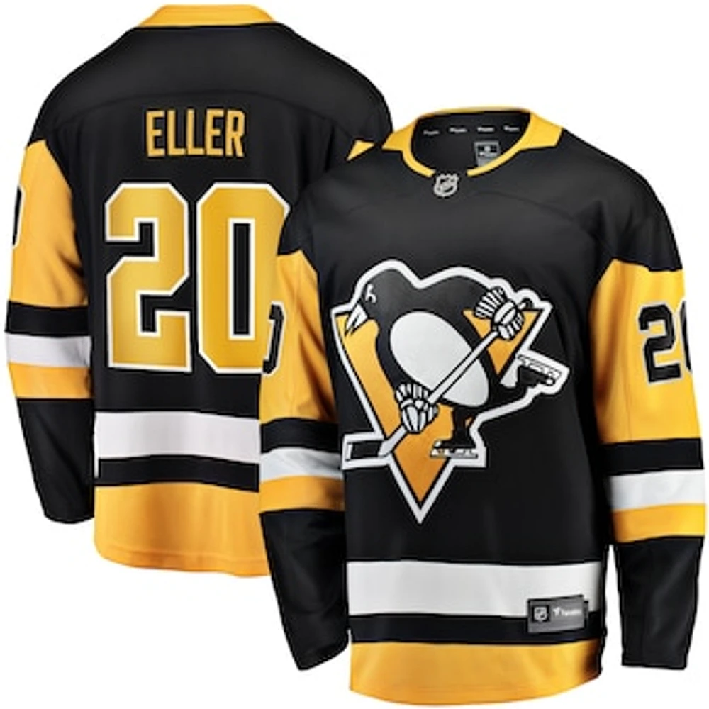 Men's Fanatics Lars Eller Black Pittsburgh Penguins Home Breakaway Jersey