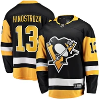 Men's Fanatics Vinnie Hinostroza Black Pittsburgh Penguins Home Breakaway Jersey