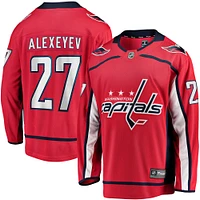 Men's Fanatics Alexander Alexeyev Red Washington Capitals Home Breakaway Jersey