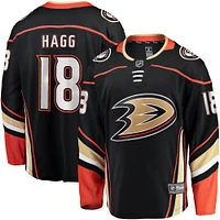 Men's Fanatics Robert Hagg Black Anaheim Ducks Home Breakaway Jersey