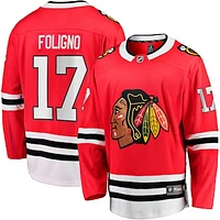 Men's Fanatics Nick Foligno Red Chicago Blackhawks Home Breakaway Jersey