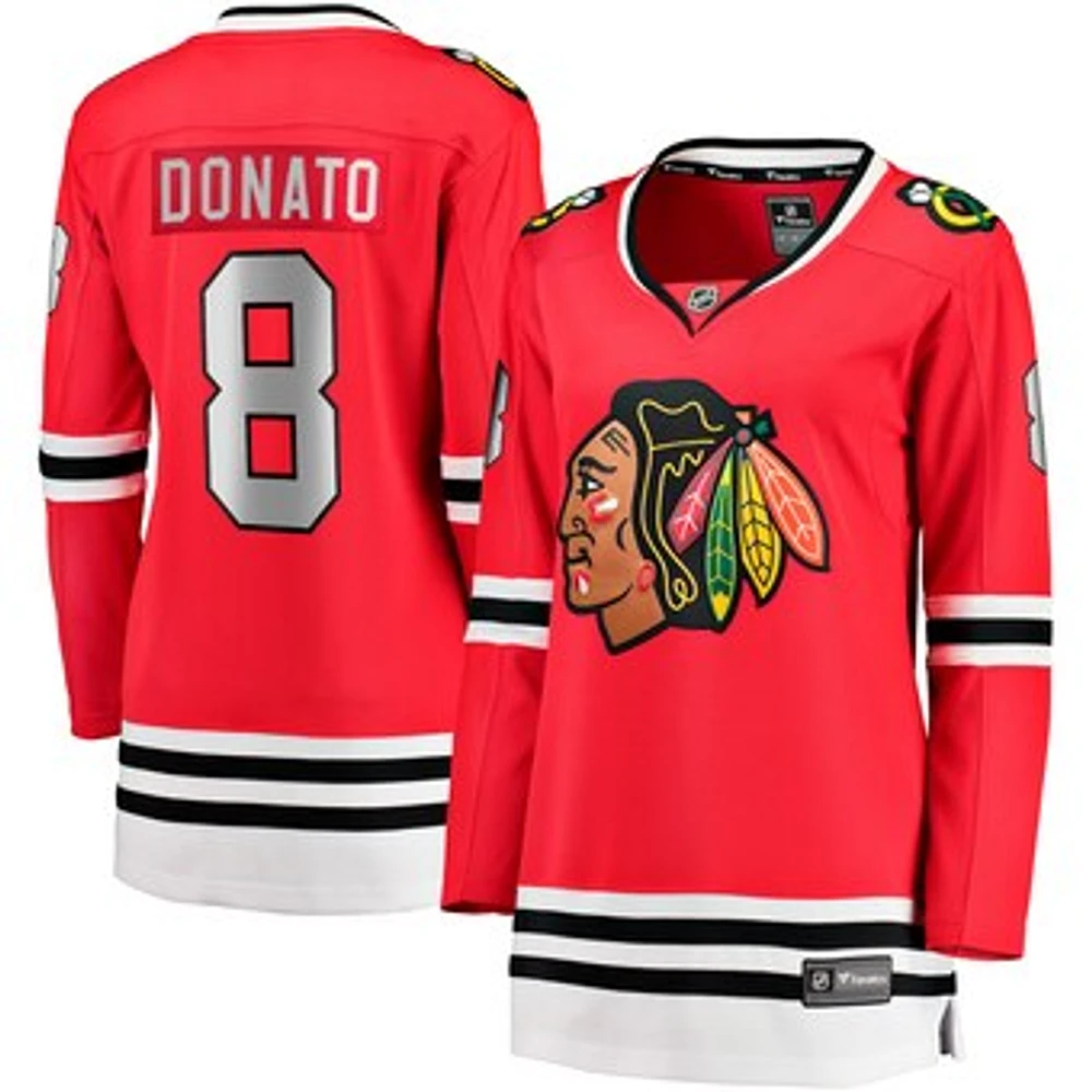 Women's Fanatics Ryan Donato Red Chicago Blackhawks Home Breakaway Player Jersey