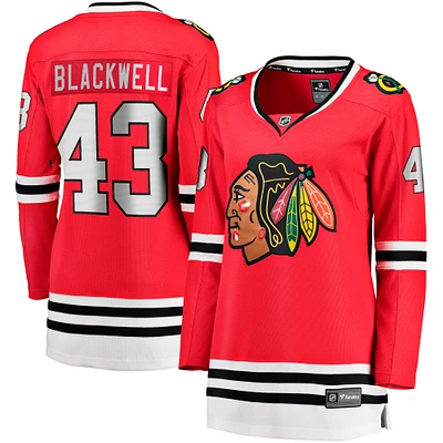 Women's Fanatics Colin Blackwell Red Chicago Blackhawks Home Breakaway Player Jersey