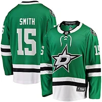 Men's Fanatics Craig Smith Kelly Green Dallas Stars Home Breakaway Jersey