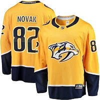 Men's Fanatics Tommy Novak Gold Nashville Predators Home Breakaway Jersey