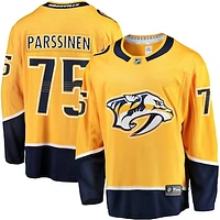 Men's Fanatics Juuso Parssinen Gold Nashville Predators Home Breakaway Jersey