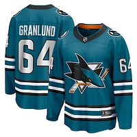 Men's Fanatics Mikael Granlund Teal San Jose Sharks Home Breakaway Jersey