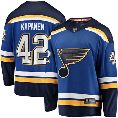 Men's Fanatics Kasperi Kapanen Blue St. Louis Blues Home Breakaway Jersey