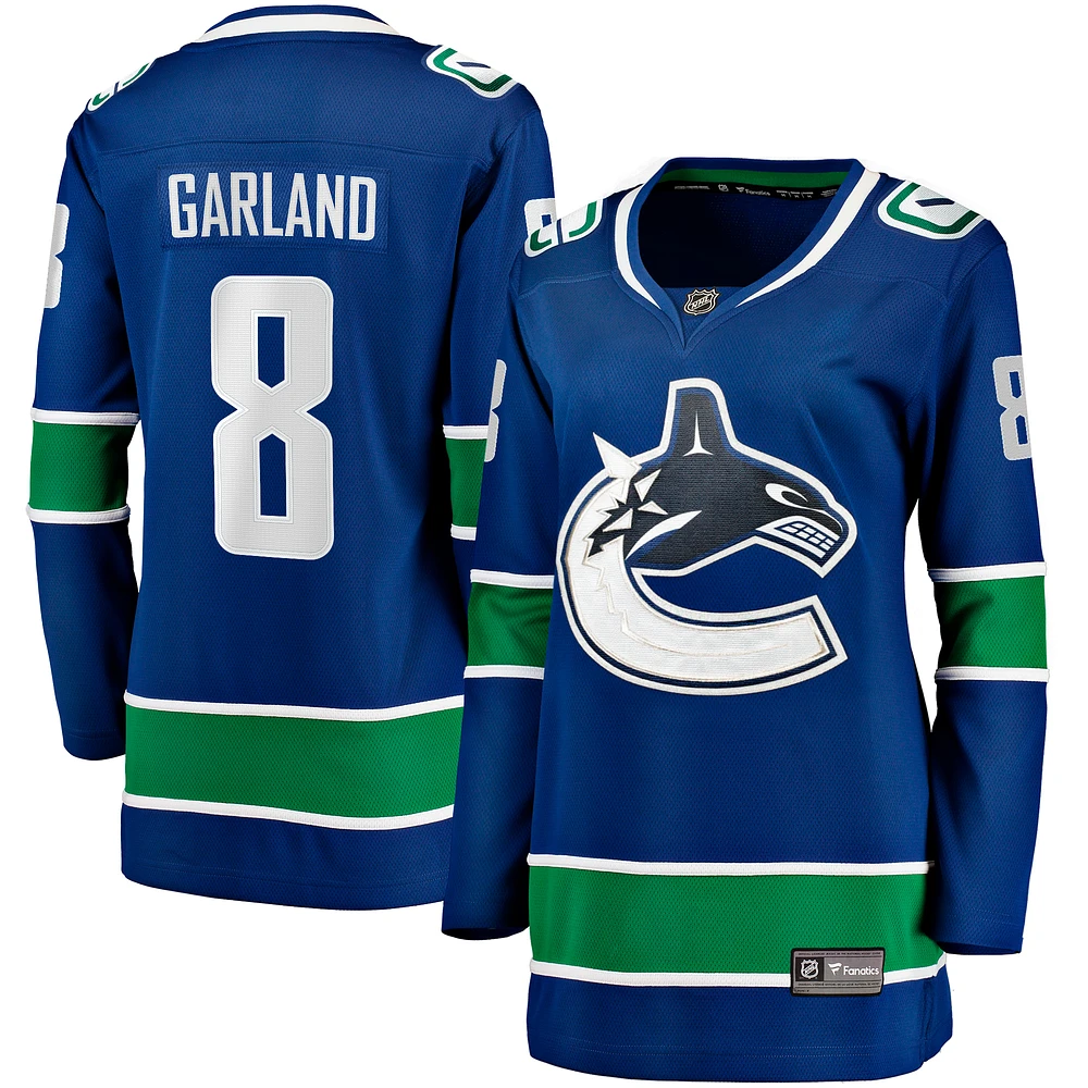 Women's Fanatics Conor Garland Blue Vancouver Canucks Home Breakaway Player Jersey