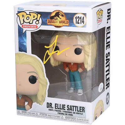Laura Dern Jurassic World Autographed Dr. Ellie Sattler #1214 Funko Pop! Vinyl Figure - Signed in Yellow Ink - BAS