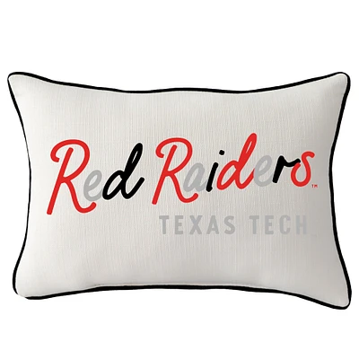 Texas Tech Red Raiders Heritage Rectangular Piped Pillow
