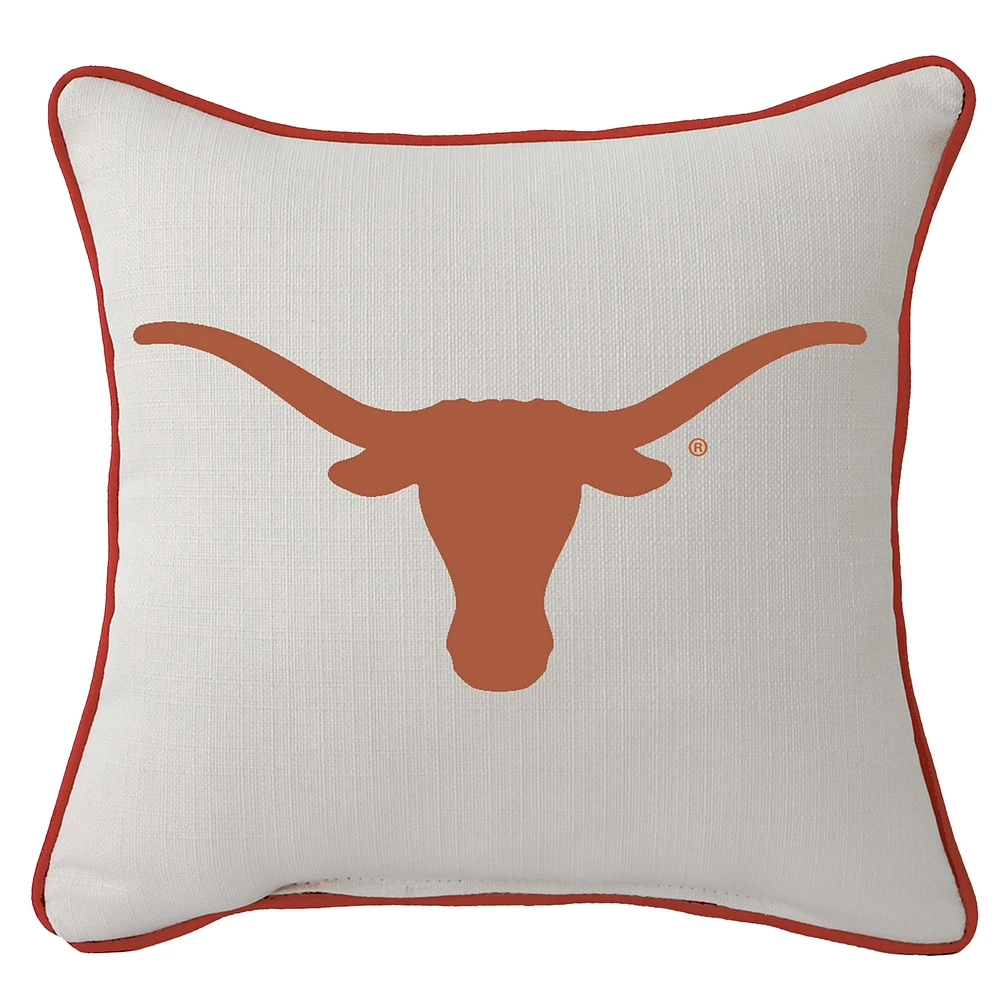 Texas Longhorns Logo Square Piped Pillow