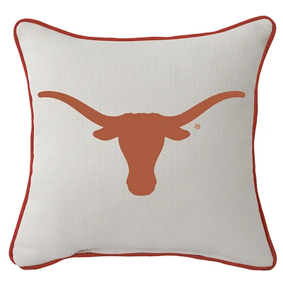 Texas Longhorns Logo Square Piped Pillow