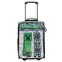 Youth  Minecraft Soft Sided Roller Travel Suitcase