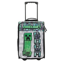 Youth  Minecraft Soft Sided Roller Travel Suitcase